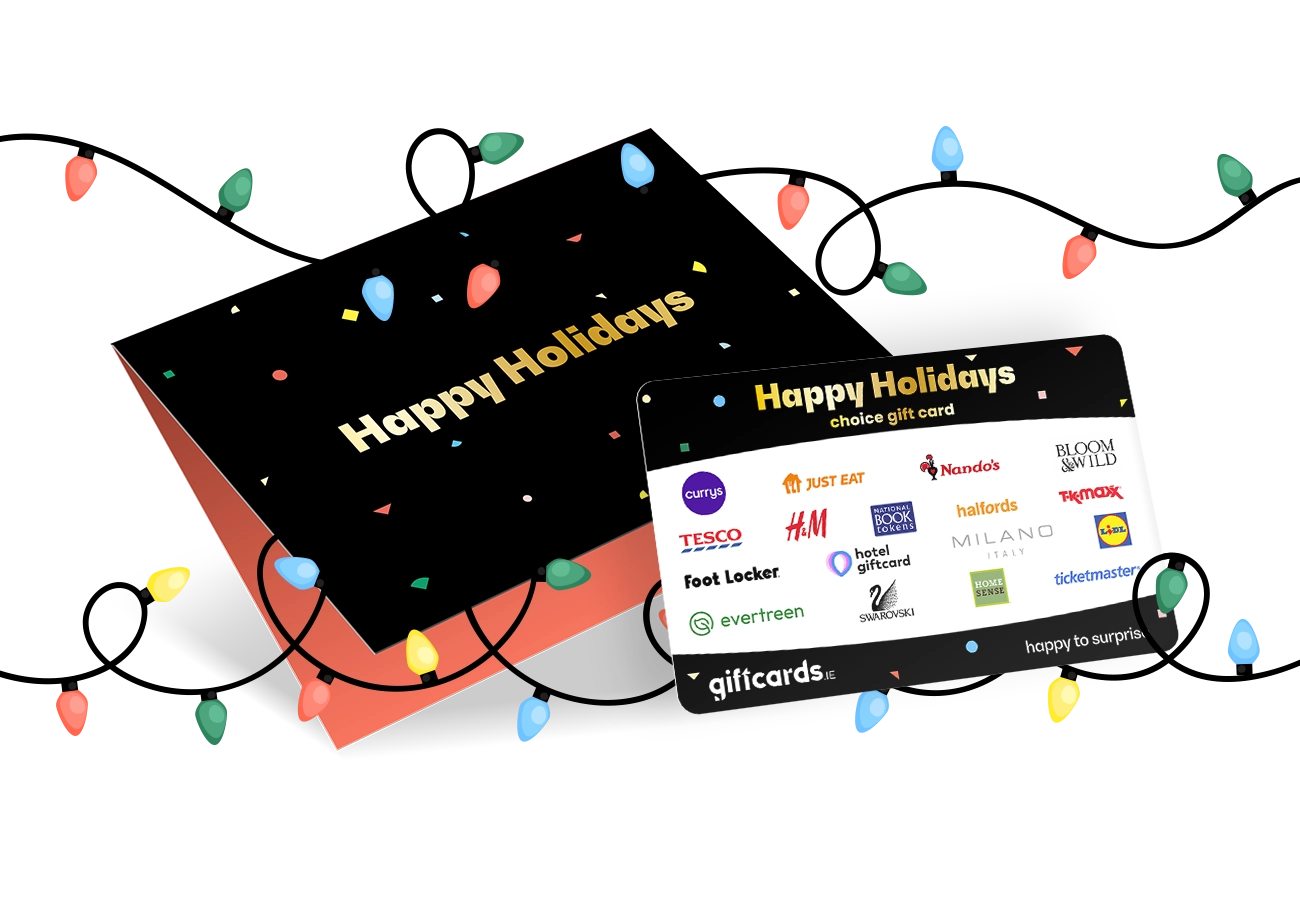 happy holiday choice gift card