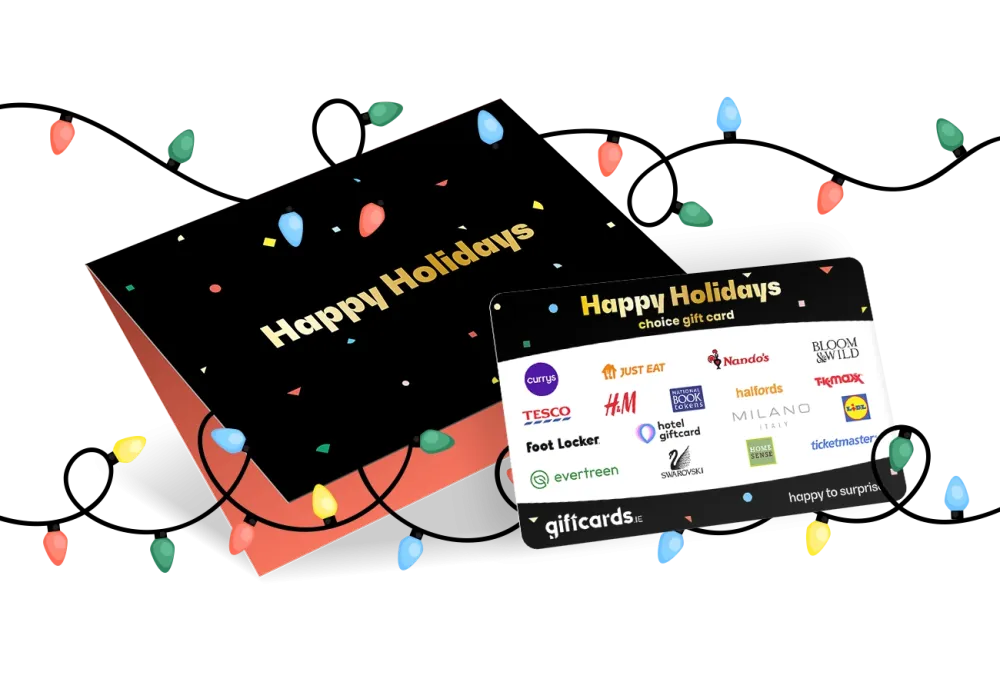 happy holiday choice gift card