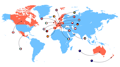 International gift vouchers for more than 20 countries